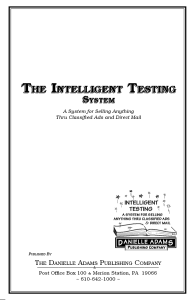 Buy The Intelligent Testing System