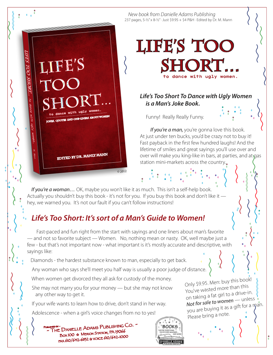 Life's too Short Brochure Page 1